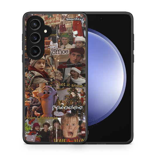 Θήκη Samsung Galaxy S23 FE Xmas Wishes από τη Smartfits με σχέδιο στο πίσω μέρος και μαύρο περίβλημα | Samsung Galaxy S23 FE Xmas Wishes case with colorful back and black bezels