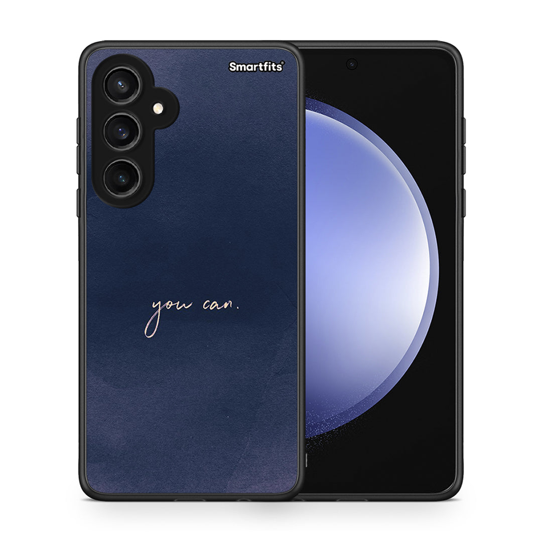 Θήκη Samsung Galaxy S23 FE You Can από τη Smartfits με σχέδιο στο πίσω μέρος και μαύρο περίβλημα | Samsung Galaxy S23 FE You Can case with colorful back and black bezels