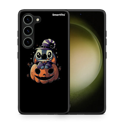 Θήκη Samsung Galaxy S23 Halloween Stitch από τη Smartfits με σχέδιο στο πίσω μέρος και μαύρο περίβλημα | Samsung Galaxy S23 Halloween Stitch Case with Colorful Back and Black Bezels
