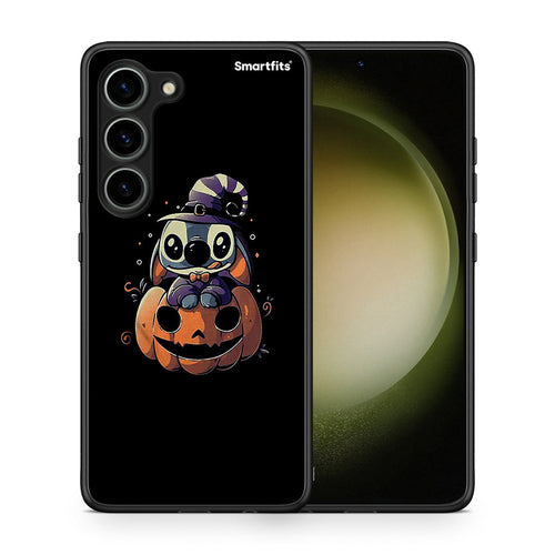 Θήκη Samsung Galaxy S23 Halloween Stitch από τη Smartfits με σχέδιο στο πίσω μέρος και μαύρο περίβλημα | Samsung Galaxy S23 Halloween Stitch Case with Colorful Back and Black Bezels