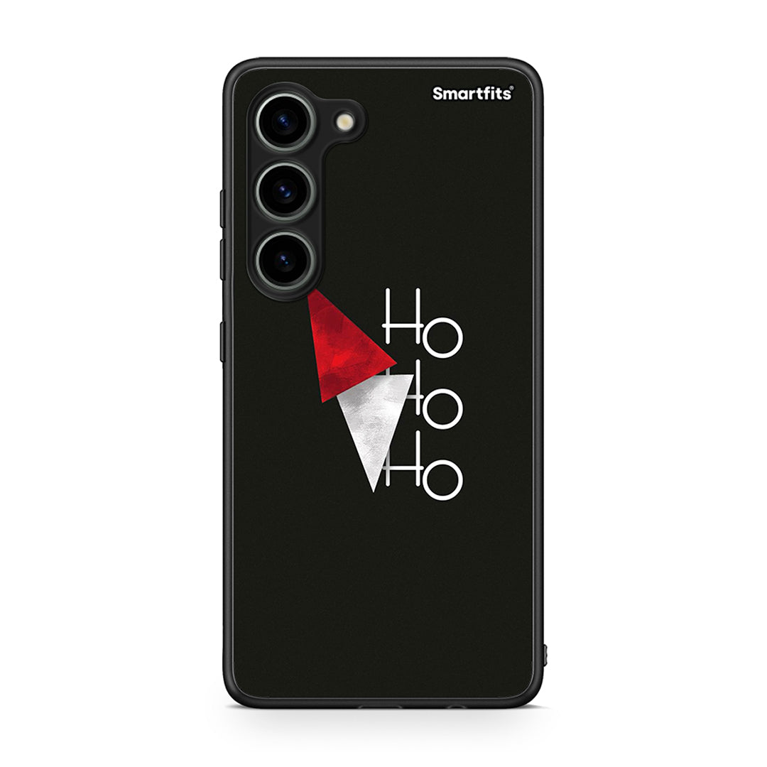 Θήκη Samsung Galaxy S23 Minimal Christmas από τη Smartfits με σχέδιο στο πίσω μέρος και μαύρο περίβλημα | Samsung Galaxy S23 Minimal Christmas Case with Colorful Back and Black Bezels