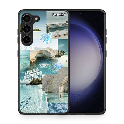 Θήκη Samsung Galaxy S23 Plus Aesthetic Summer από τη Smartfits με σχέδιο στο πίσω μέρος και μαύρο περίβλημα | Samsung Galaxy S23 Plus Aesthetic Summer Case with Colorful Back and Black Bezels