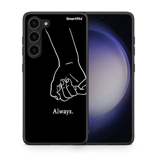 Θήκη Samsung Galaxy S23 Plus Always & Forever 1 από τη Smartfits με σχέδιο στο πίσω μέρος και μαύρο περίβλημα | Samsung Galaxy S23 Plus Always & Forever 1 Case with Colorful Back and Black Bezels