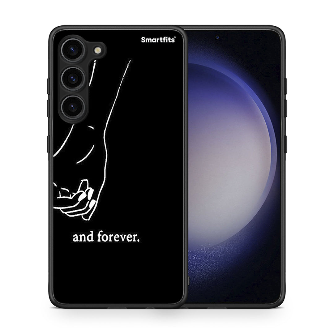 Θήκη Samsung Galaxy S23 Plus Always & Forever 2 από τη Smartfits με σχέδιο στο πίσω μέρος και μαύρο περίβλημα | Samsung Galaxy S23 Plus Always & Forever 2 Case with Colorful Back and Black Bezels