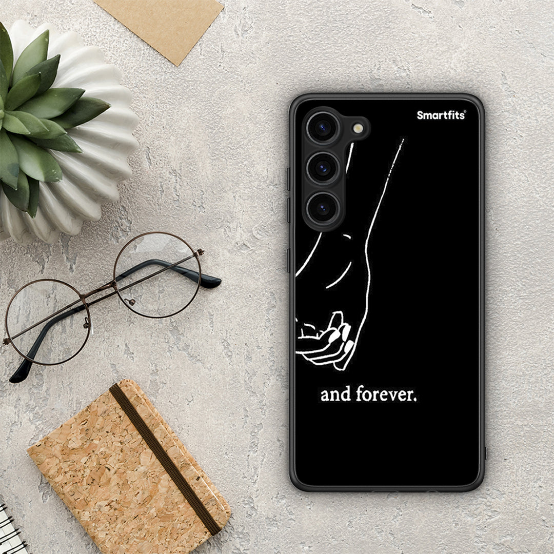 Θήκη Samsung Galaxy S23 Plus Always & Forever 2 από τη Smartfits με σχέδιο στο πίσω μέρος και μαύρο περίβλημα | Samsung Galaxy S23 Plus Always & Forever 2 Case with Colorful Back and Black Bezels