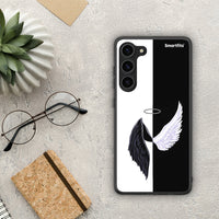 Thumbnail for Θήκη Samsung Galaxy S23 Plus Angels Demons από τη Smartfits με σχέδιο στο πίσω μέρος και μαύρο περίβλημα | Samsung Galaxy S23 Plus Angels Demons Case with Colorful Back and Black Bezels