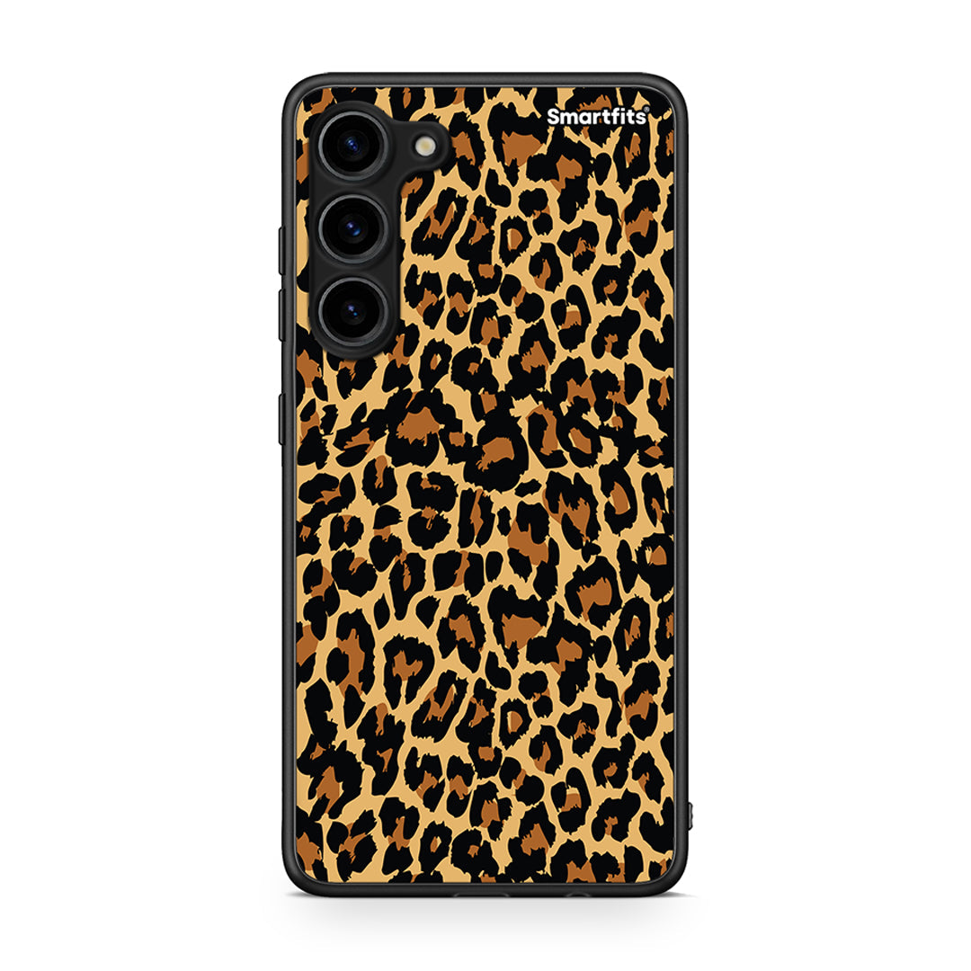 Θήκη Samsung Galaxy S23 Plus Animal Leopard από τη Smartfits με σχέδιο στο πίσω μέρος και μαύρο περίβλημα | Samsung Galaxy S23 Plus Animal Leopard Case with Colorful Back and Black Bezels