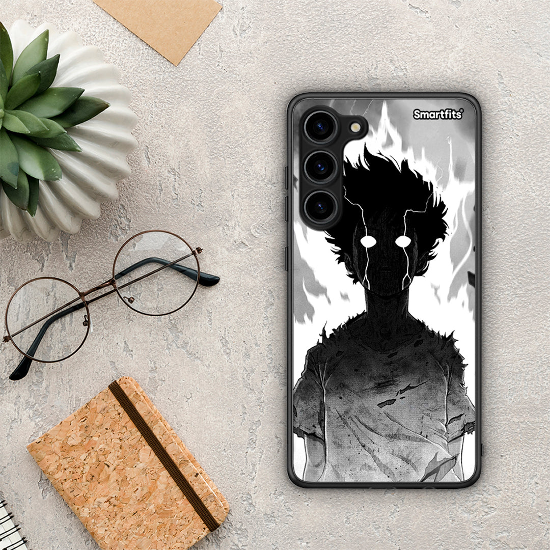 Θήκη Samsung Galaxy S23 Plus Anime Boy από τη Smartfits με σχέδιο στο πίσω μέρος και μαύρο περίβλημα | Samsung Galaxy S23 Plus Anime Boy Case with Colorful Back and Black Bezels