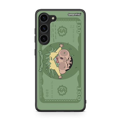 Θήκη Samsung Galaxy S23 Plus Big Money από τη Smartfits με σχέδιο στο πίσω μέρος και μαύρο περίβλημα | Samsung Galaxy S23 Plus Big Money Case with Colorful Back and Black Bezels