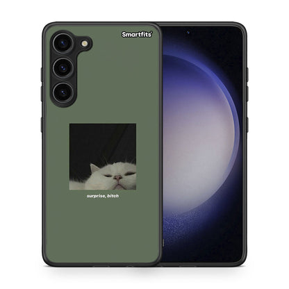 Θήκη Samsung Galaxy S23 Plus Bitch Surprise από τη Smartfits με σχέδιο στο πίσω μέρος και μαύρο περίβλημα | Samsung Galaxy S23 Plus Bitch Surprise Case with Colorful Back and Black Bezels