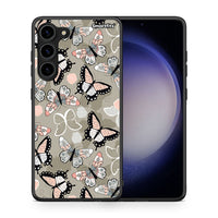 Thumbnail for Θήκη Samsung Galaxy S23 Plus Boho Butterflies από τη Smartfits με σχέδιο στο πίσω μέρος και μαύρο περίβλημα | Samsung Galaxy S23 Plus Boho Butterflies Case with Colorful Back and Black Bezels