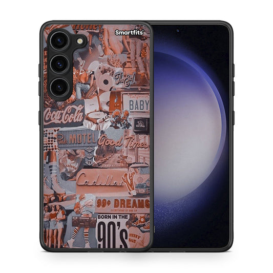 Θήκη Samsung Galaxy S23 Plus Born In 90s από τη Smartfits με σχέδιο στο πίσω μέρος και μαύρο περίβλημα | Samsung Galaxy S23 Plus Born In 90s Case with Colorful Back and Black Bezels