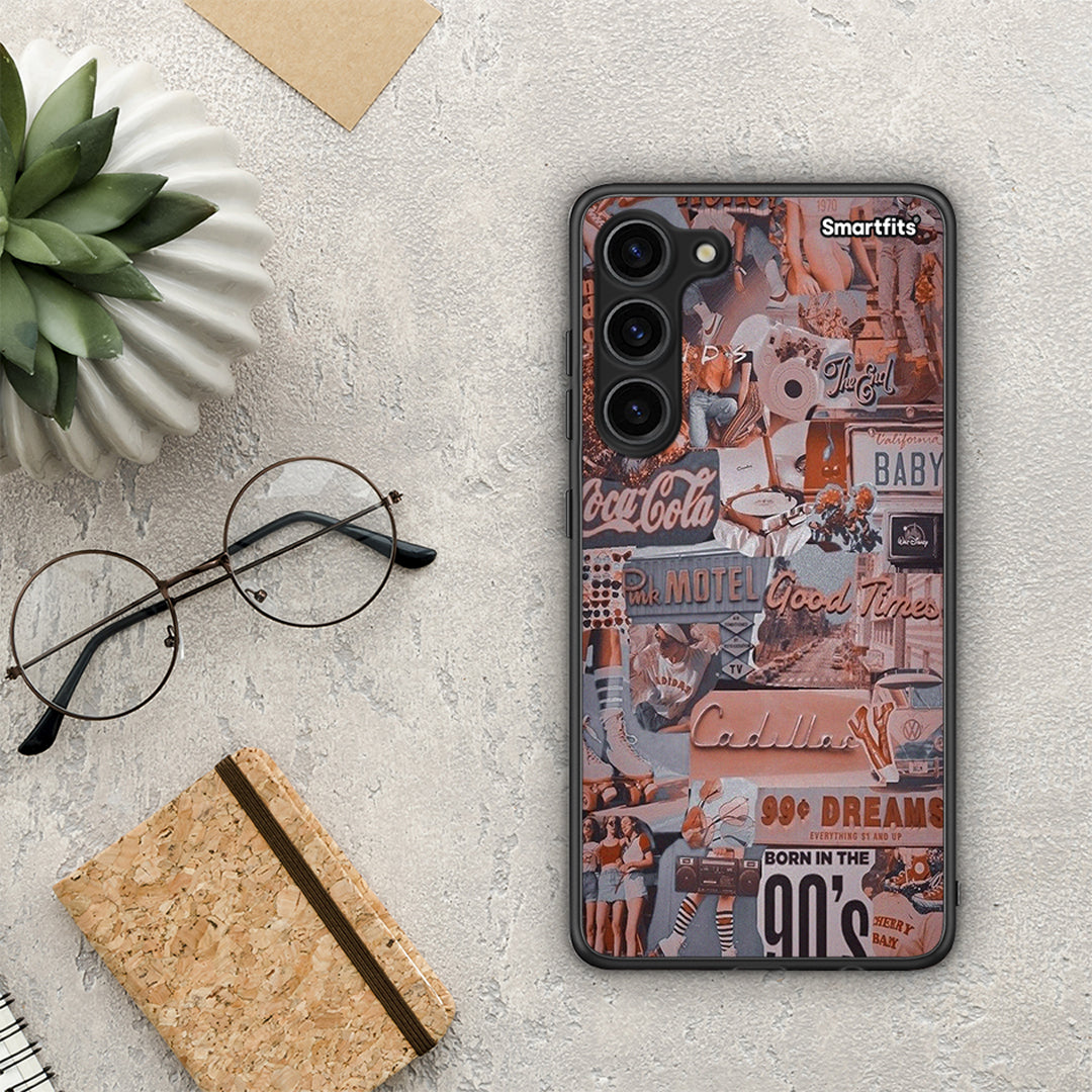 Θήκη Samsung Galaxy S23 Plus Born In 90s από τη Smartfits με σχέδιο στο πίσω μέρος και μαύρο περίβλημα | Samsung Galaxy S23 Plus Born In 90s Case with Colorful Back and Black Bezels