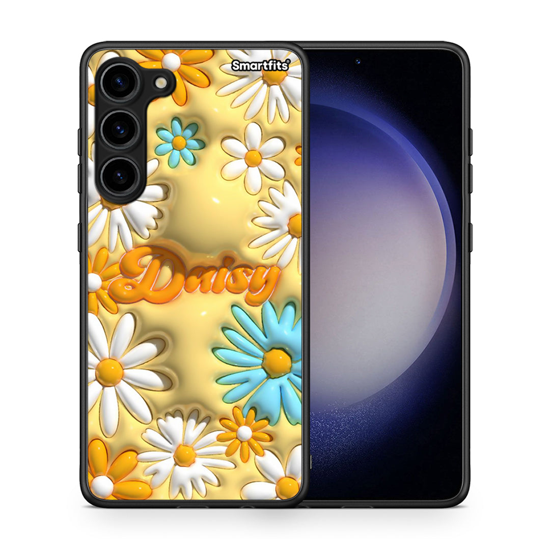 Θήκη Samsung Galaxy S23 Plus Bubble Daisies από τη Smartfits με σχέδιο στο πίσω μέρος και μαύρο περίβλημα | Samsung Galaxy S23 Plus Bubble Daisies Case with Colorful Back and Black Bezels