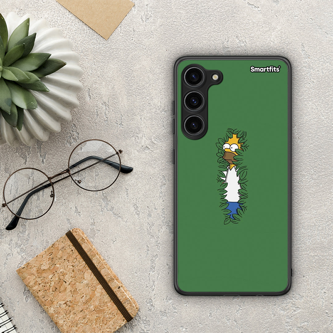 Θήκη Samsung Galaxy S23 Plus Bush Man από τη Smartfits με σχέδιο στο πίσω μέρος και μαύρο περίβλημα | Samsung Galaxy S23 Plus Bush Man Case with Colorful Back and Black Bezels