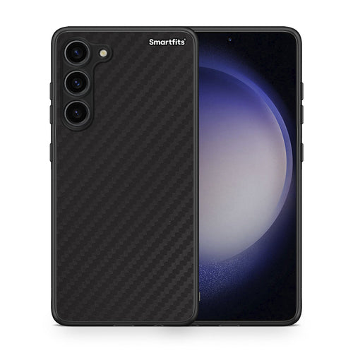 Θήκη Samsung Galaxy S23 Plus Carbon Black από τη Smartfits με σχέδιο στο πίσω μέρος και μαύρο περίβλημα | Samsung Galaxy S23 Plus Carbon Black Case with Colorful Back and Black Bezels