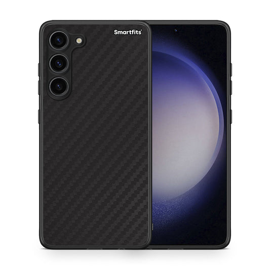 Θήκη Samsung Galaxy S23 Plus Carbon Black από τη Smartfits με σχέδιο στο πίσω μέρος και μαύρο περίβλημα | Samsung Galaxy S23 Plus Carbon Black Case with Colorful Back and Black Bezels