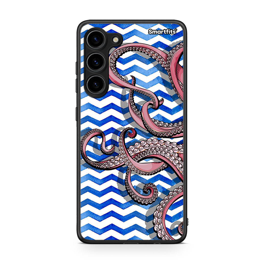 Θήκη Samsung Galaxy S23 Plus Chevron Devilfish από τη Smartfits με σχέδιο στο πίσω μέρος και μαύρο περίβλημα | Samsung Galaxy S23 Plus Chevron Devilfish Case with Colorful Back and Black Bezels