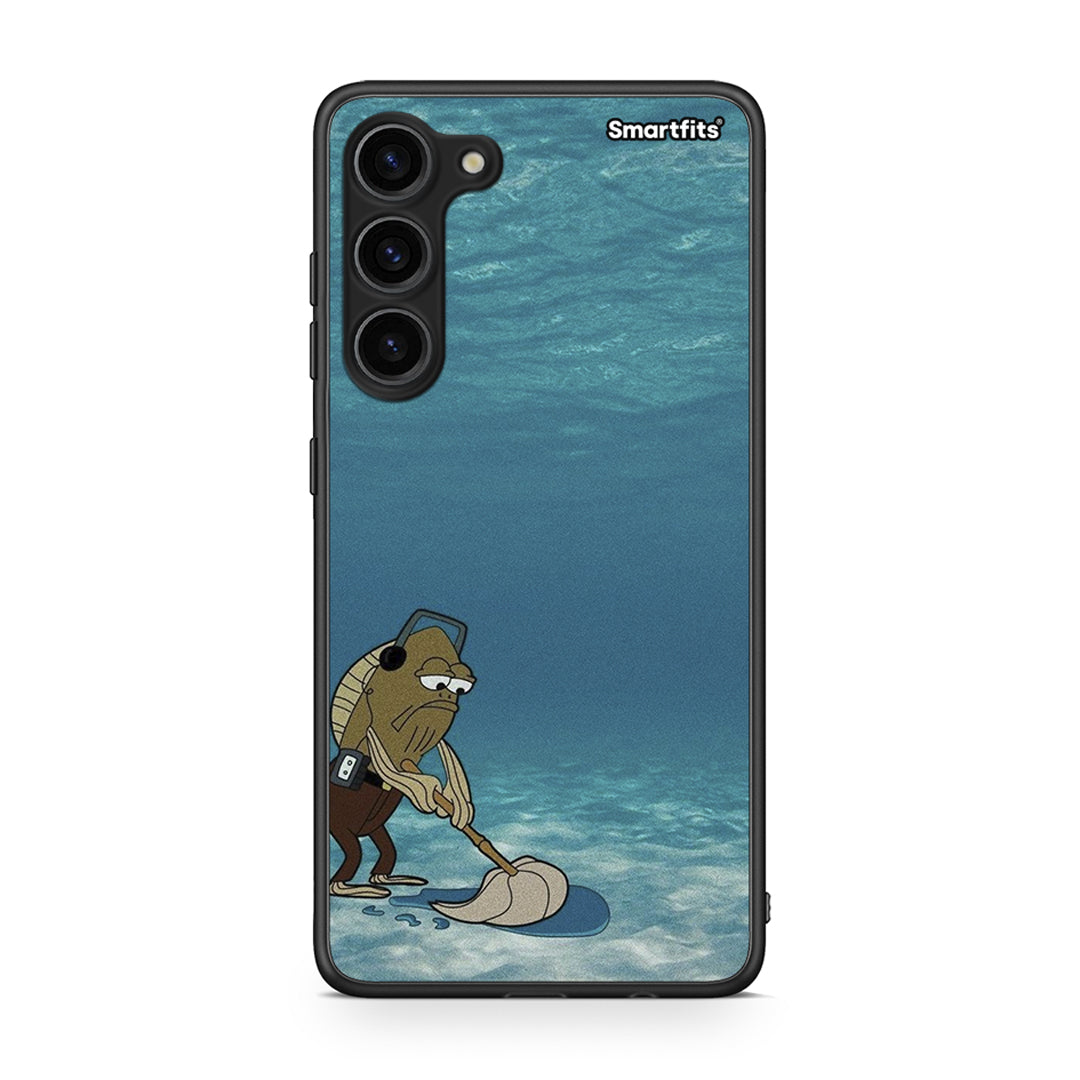 Θήκη Samsung Galaxy S23 Plus Clean The Ocean από τη Smartfits με σχέδιο στο πίσω μέρος και μαύρο περίβλημα | Samsung Galaxy S23 Plus Clean The Ocean Case with Colorful Back and Black Bezels