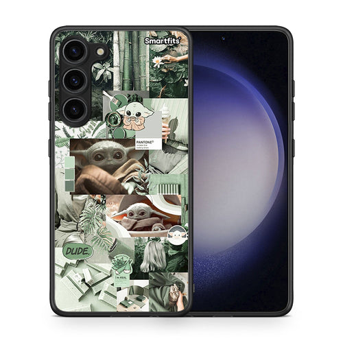 Θήκη Samsung Galaxy S23 Plus Collage Dude από τη Smartfits με σχέδιο στο πίσω μέρος και μαύρο περίβλημα | Samsung Galaxy S23 Plus Collage Dude Case with Colorful Back and Black Bezels