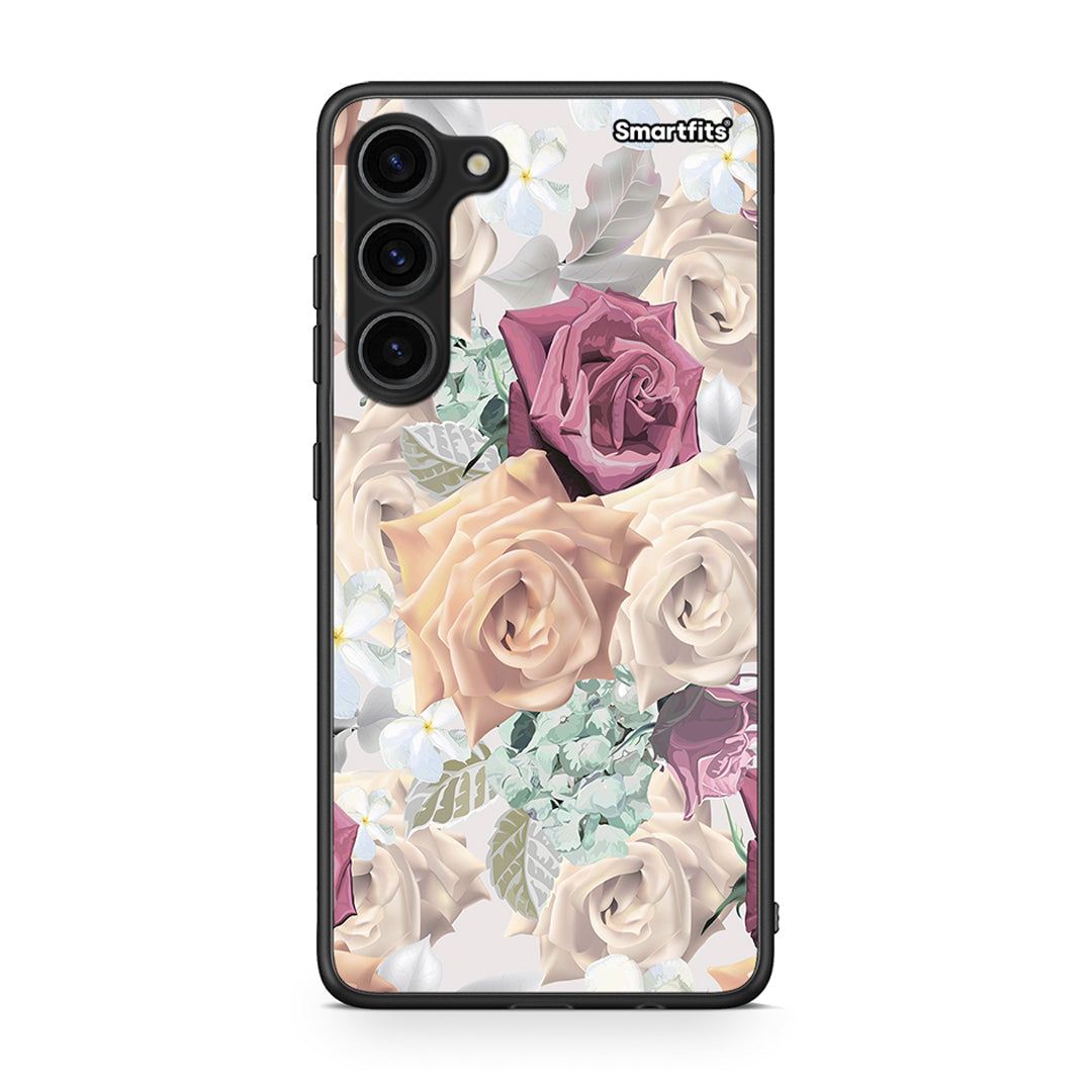 Θήκη Samsung Galaxy S23 Plus Floral Bouquet από τη Smartfits με σχέδιο στο πίσω μέρος και μαύρο περίβλημα | Samsung Galaxy S23 Plus Floral Bouquet Case with Colorful Back and Black Bezels