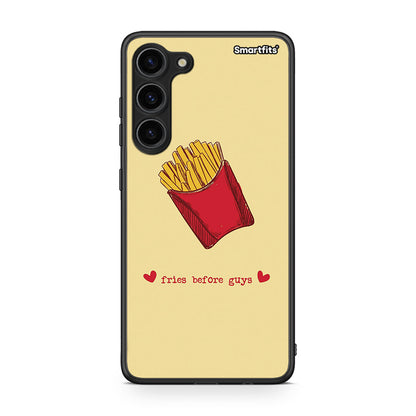 Θήκη Samsung Galaxy S23 Plus Fries Before Guys από τη Smartfits με σχέδιο στο πίσω μέρος και μαύρο περίβλημα | Samsung Galaxy S23 Plus Fries Before Guys Case with Colorful Back and Black Bezels