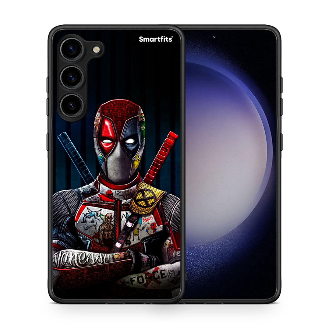 Θήκη Samsung Galaxy S23 Plus Funny Guy από τη Smartfits με σχέδιο στο πίσω μέρος και μαύρο περίβλημα | Samsung Galaxy S23 Plus Funny Guy Case with Colorful Back and Black Bezels