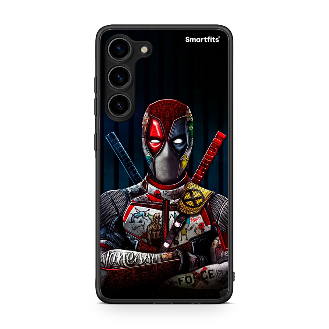 Θήκη Samsung Galaxy S23 Plus Funny Guy από τη Smartfits με σχέδιο στο πίσω μέρος και μαύρο περίβλημα | Samsung Galaxy S23 Plus Funny Guy Case with Colorful Back and Black Bezels