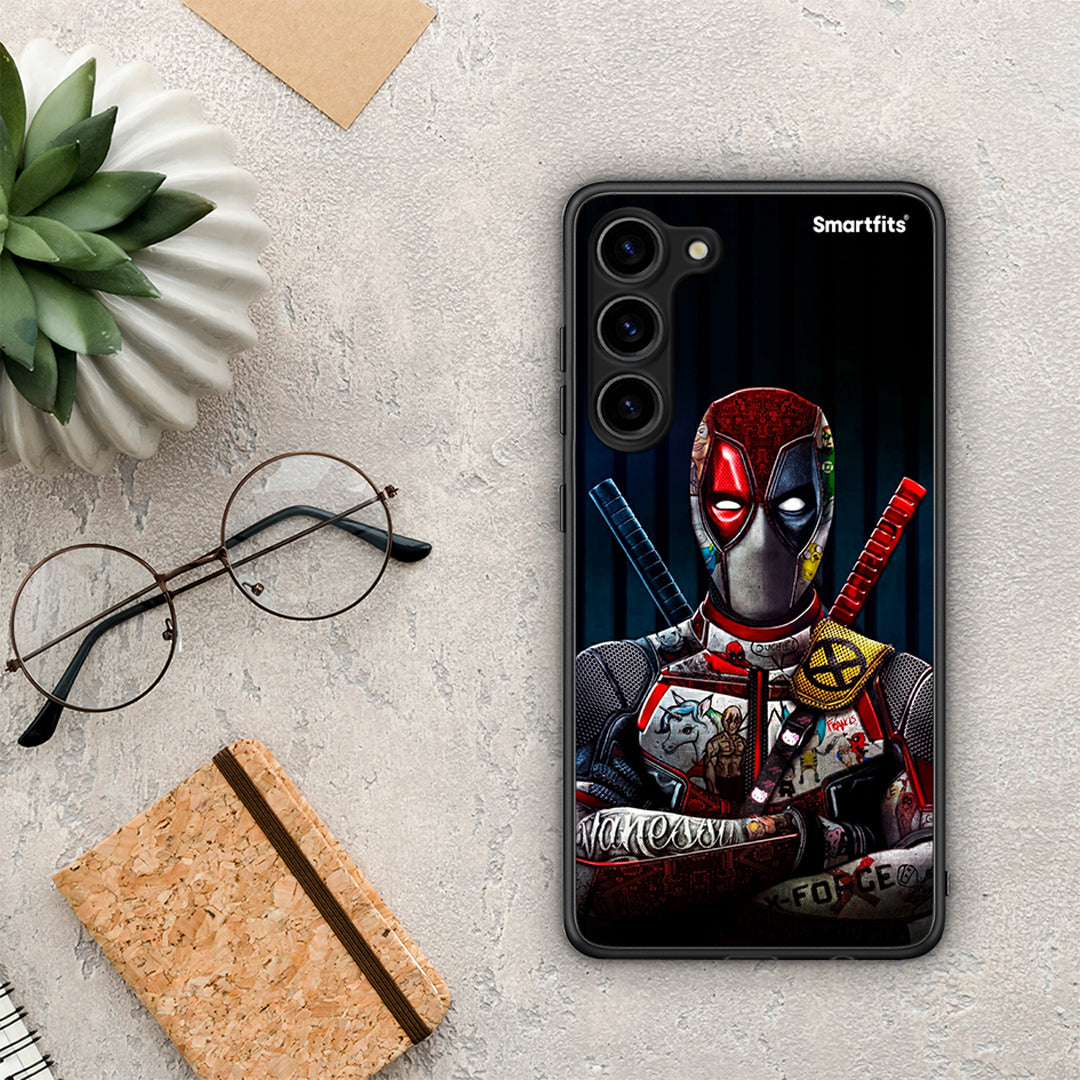 Θήκη Samsung Galaxy S23 Plus Funny Guy από τη Smartfits με σχέδιο στο πίσω μέρος και μαύρο περίβλημα | Samsung Galaxy S23 Plus Funny Guy Case with Colorful Back and Black Bezels