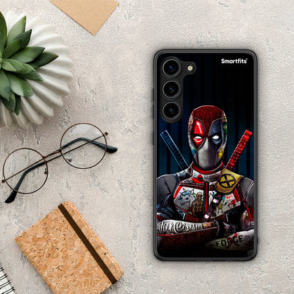 Θήκη Samsung Galaxy S23 Plus Funny Guy από τη Smartfits με σχέδιο στο πίσω μέρος και μαύρο περίβλημα | Samsung Galaxy S23 Plus Funny Guy Case with Colorful Back and Black Bezels