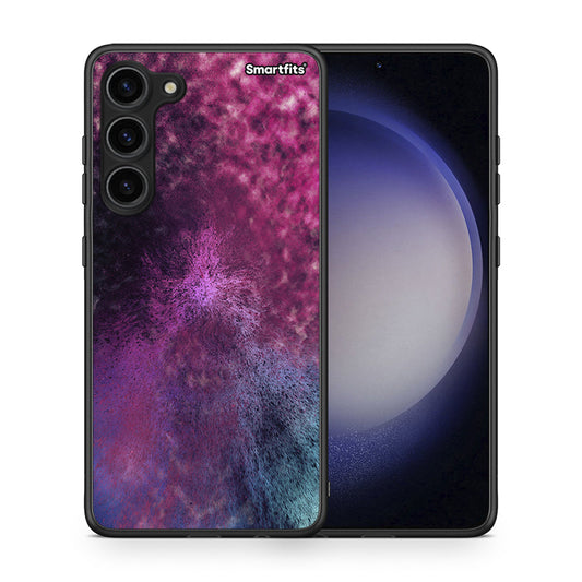Θήκη Samsung Galaxy S23 Plus Galactic Aurora από τη Smartfits με σχέδιο στο πίσω μέρος και μαύρο περίβλημα | Samsung Galaxy S23 Plus Galactic Aurora Case with Colorful Back and Black Bezels