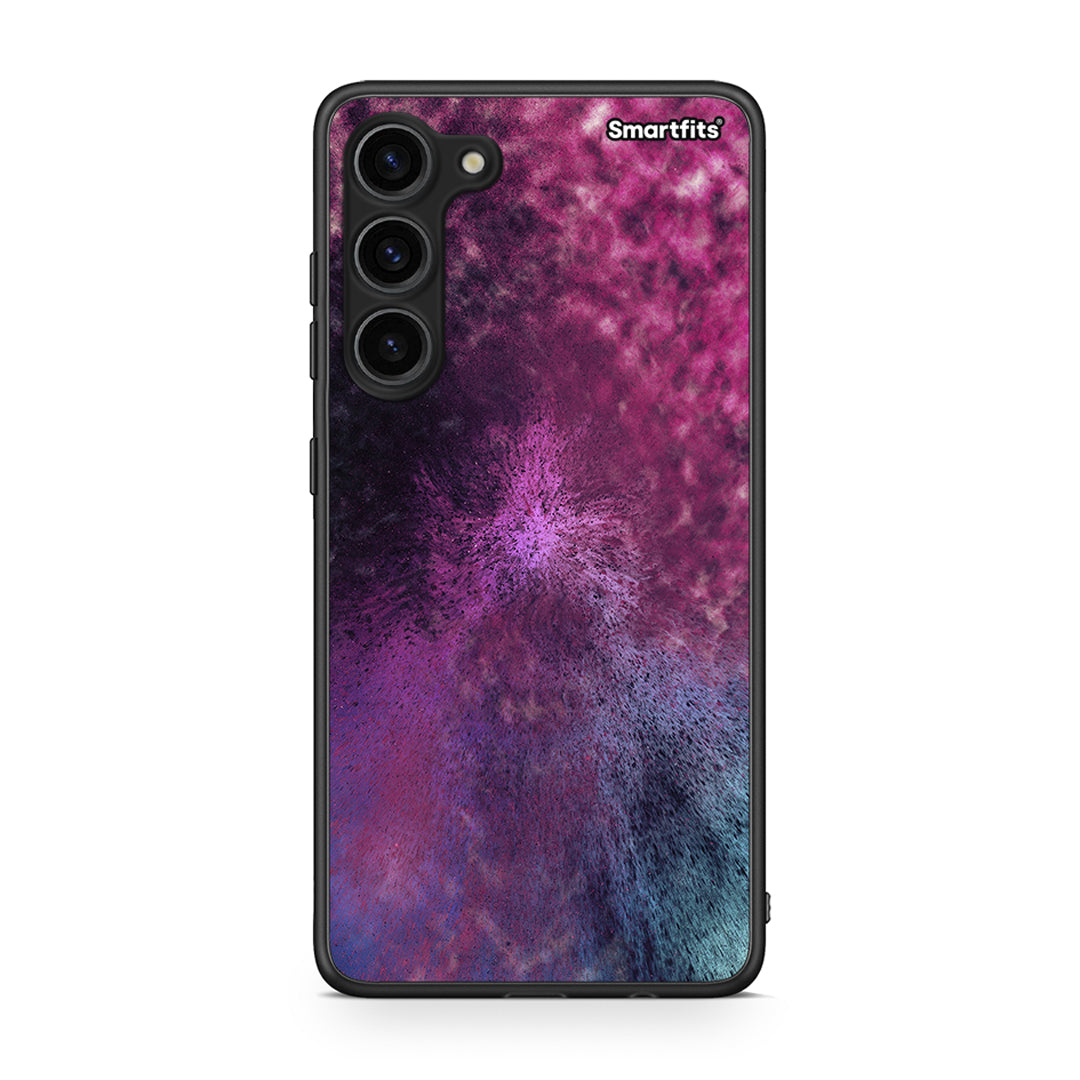 Θήκη Samsung Galaxy S23 Plus Galactic Aurora από τη Smartfits με σχέδιο στο πίσω μέρος και μαύρο περίβλημα | Samsung Galaxy S23 Plus Galactic Aurora Case with Colorful Back and Black Bezels