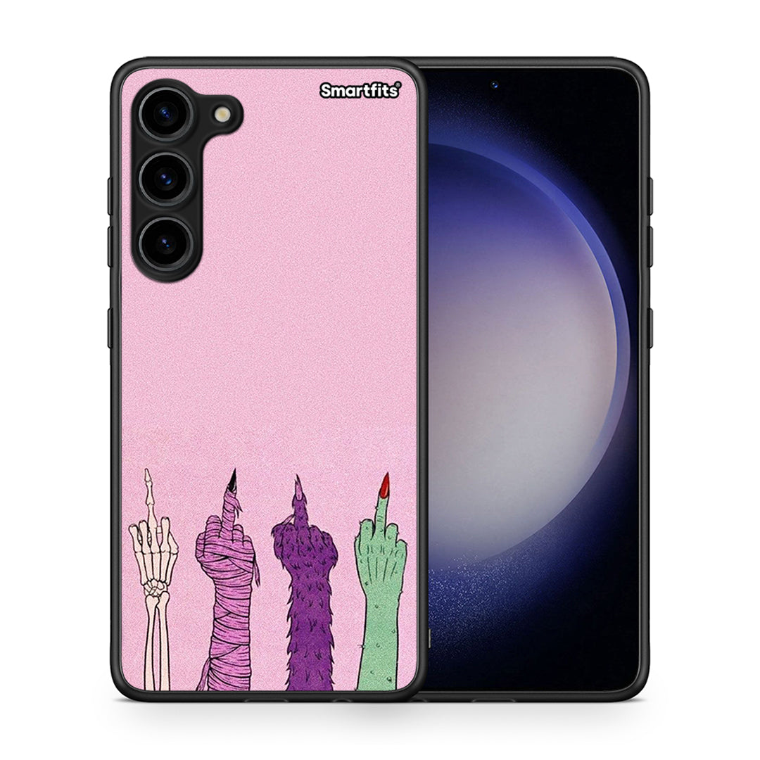 Θήκη Samsung Galaxy S23 Plus Halloween Be A Lady από τη Smartfits με σχέδιο στο πίσω μέρος και μαύρο περίβλημα | Samsung Galaxy S23 Plus Halloween Be A Lady Case with Colorful Back and Black Bezels