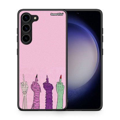 Θήκη Samsung Galaxy S23 Plus Halloween Be A Lady από τη Smartfits με σχέδιο στο πίσω μέρος και μαύρο περίβλημα | Samsung Galaxy S23 Plus Halloween Be A Lady Case with Colorful Back and Black Bezels