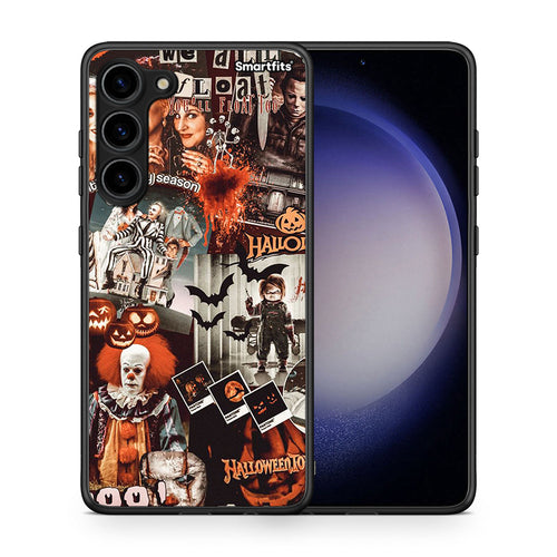 Θήκη Samsung Galaxy S23 Plus Halloween Spooky Season από τη Smartfits με σχέδιο στο πίσω μέρος και μαύρο περίβλημα | Samsung Galaxy S23 Plus Halloween Spooky Season Case with Colorful Back and Black Bezels