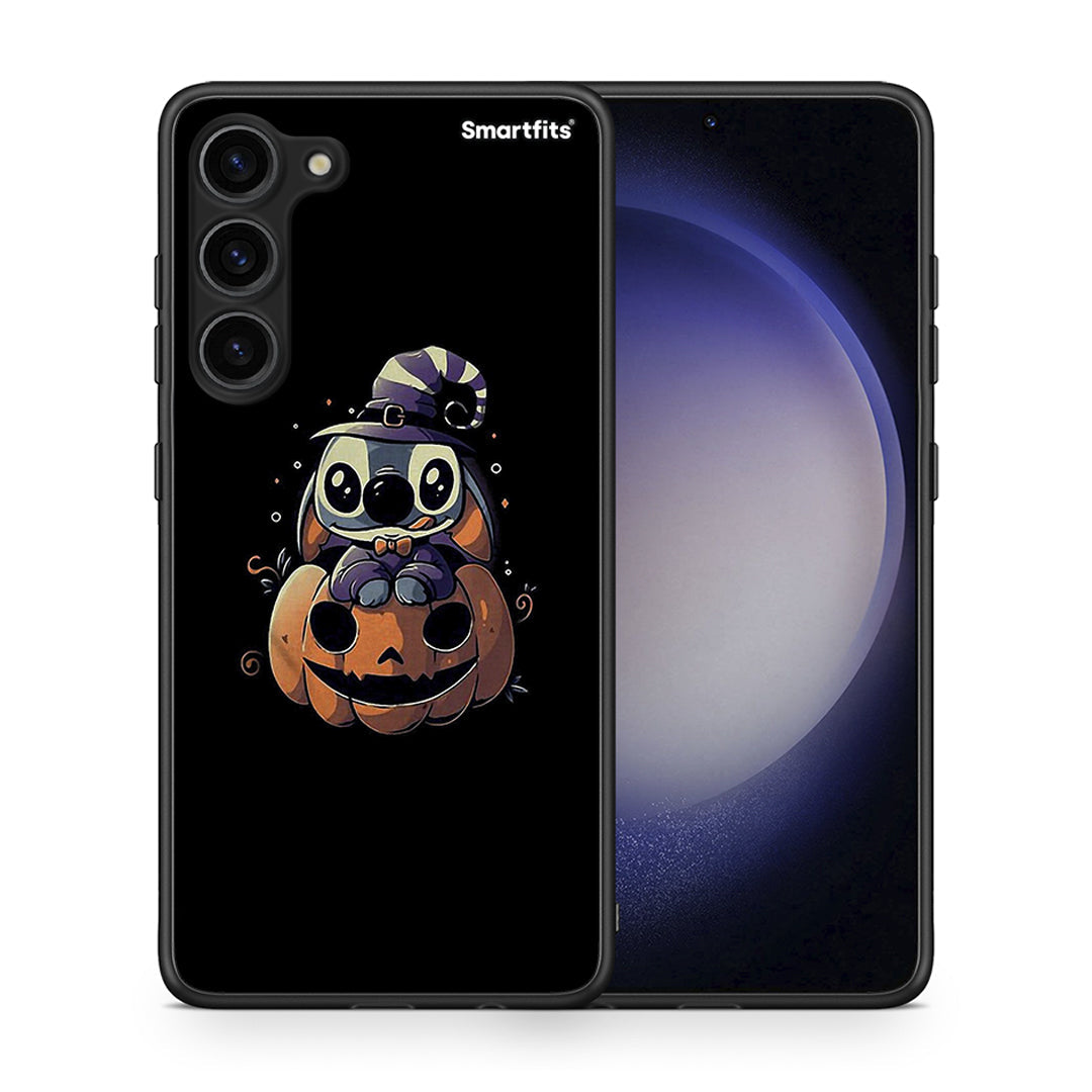 Θήκη Samsung Galaxy S23 Plus Halloween Stitch από τη Smartfits με σχέδιο στο πίσω μέρος και μαύρο περίβλημα | Samsung Galaxy S23 Plus Halloween Stitch Case with Colorful Back and Black Bezels