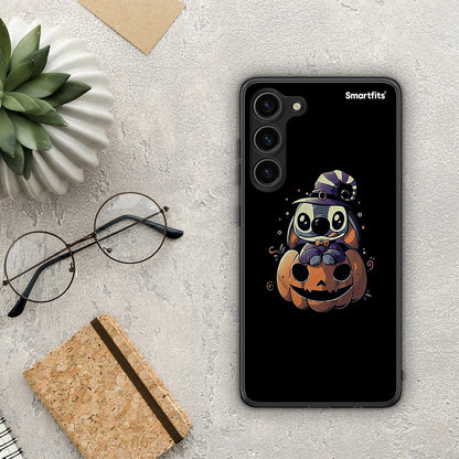 Θήκη Samsung Galaxy S23 Plus Halloween Stitch από τη Smartfits με σχέδιο στο πίσω μέρος και μαύρο περίβλημα | Samsung Galaxy S23 Plus Halloween Stitch Case with Colorful Back and Black Bezels