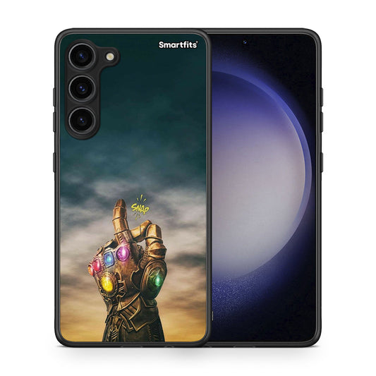 Θήκη Samsung Galaxy S23 Plus Infinity Snap από τη Smartfits με σχέδιο στο πίσω μέρος και μαύρο περίβλημα | Samsung Galaxy S23 Plus Infinity Snap Case with Colorful Back and Black Bezels