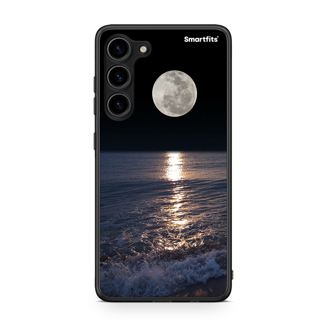 Θήκη Samsung Galaxy S23 Plus Landscape Moon από τη Smartfits με σχέδιο στο πίσω μέρος και μαύρο περίβλημα | Samsung Galaxy S23 Plus Landscape Moon Case with Colorful Back and Black Bezels
