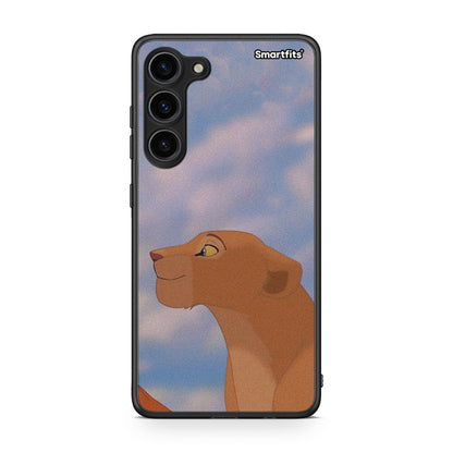 Θήκη Samsung Galaxy S23 Plus Lion Love 2 από τη Smartfits με σχέδιο στο πίσω μέρος και μαύρο περίβλημα | Samsung Galaxy S23 Plus Lion Love 2 Case with Colorful Back and Black Bezels