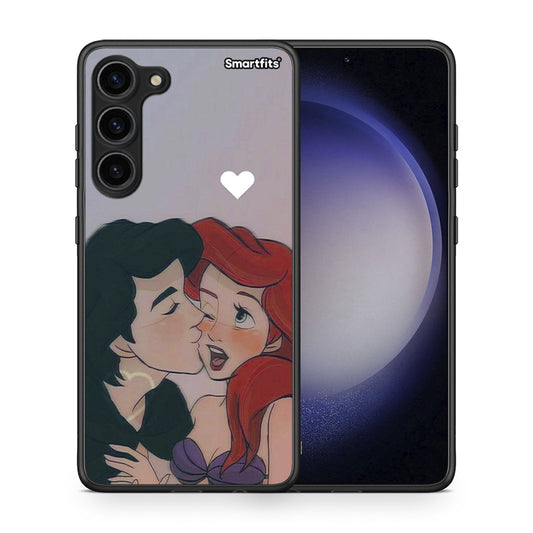 Θήκη Samsung Galaxy S23 Plus Mermaid Couple από τη Smartfits με σχέδιο στο πίσω μέρος και μαύρο περίβλημα | Samsung Galaxy S23 Plus Mermaid Couple Case with Colorful Back and Black Bezels
