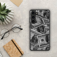 Thumbnail for Θήκη Samsung Galaxy S23 Plus Money Dollars από τη Smartfits με σχέδιο στο πίσω μέρος και μαύρο περίβλημα | Samsung Galaxy S23 Plus Money Dollars Case with Colorful Back and Black Bezels