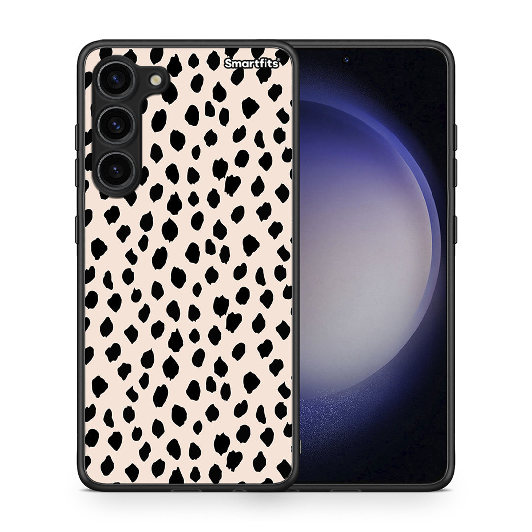 Θήκη Samsung Galaxy S23 Plus New Polka Dots από τη Smartfits με σχέδιο στο πίσω μέρος και μαύρο περίβλημα | Samsung Galaxy S23 Plus New Polka Dots Case with Colorful Back and Black Bezels