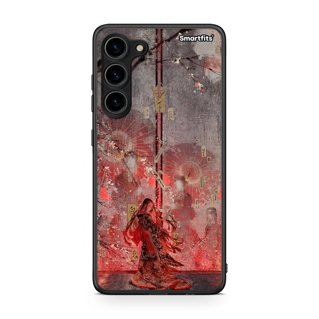 Θήκη Samsung Galaxy S23 Plus Nezuko Kamado από τη Smartfits με σχέδιο στο πίσω μέρος και μαύρο περίβλημα | Samsung Galaxy S23 Plus Nezuko Kamado Case with Colorful Back and Black Bezels