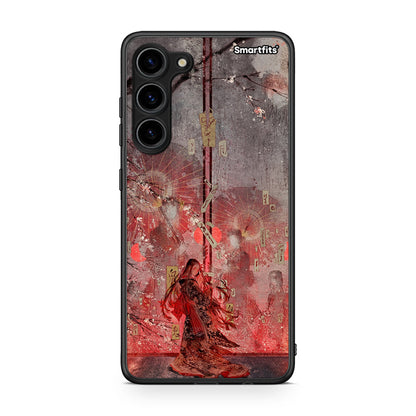 Θήκη Samsung Galaxy S23 Plus Nezuko Kamado από τη Smartfits με σχέδιο στο πίσω μέρος και μαύρο περίβλημα | Samsung Galaxy S23 Plus Nezuko Kamado Case with Colorful Back and Black Bezels