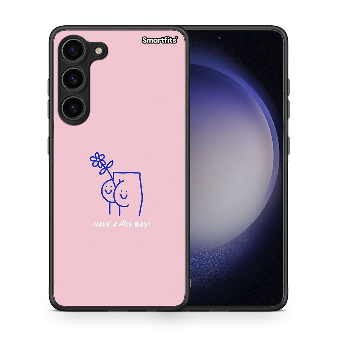 Θήκη Samsung Galaxy S23 Plus Nice Day από τη Smartfits με σχέδιο στο πίσω μέρος και μαύρο περίβλημα | Samsung Galaxy S23 Plus Nice Day Case with Colorful Back and Black Bezels