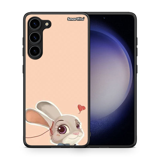 Θήκη Samsung Galaxy S23 Plus Nick Wilde And Judy Hopps Love 2 από τη Smartfits με σχέδιο στο πίσω μέρος και μαύρο περίβλημα | Samsung Galaxy S23 Plus Nick Wilde And Judy Hopps Love 2 Case with Colorful Back and Black Bezels