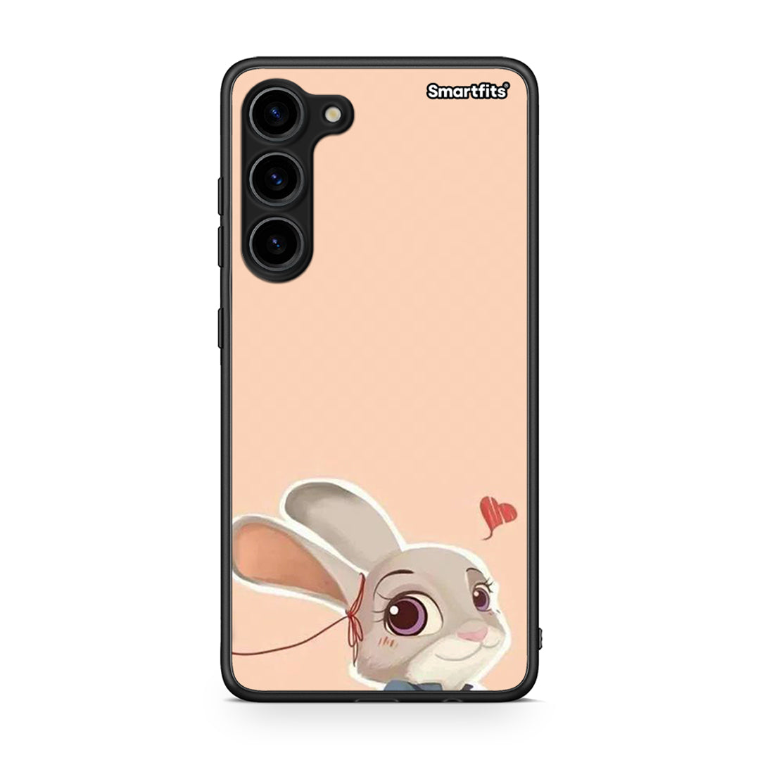 Θήκη Samsung Galaxy S23 Plus Nick Wilde And Judy Hopps Love 2 από τη Smartfits με σχέδιο στο πίσω μέρος και μαύρο περίβλημα | Samsung Galaxy S23 Plus Nick Wilde And Judy Hopps Love 2 Case with Colorful Back and Black Bezels