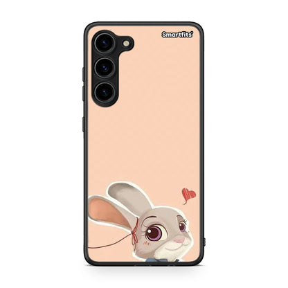 Θήκη Samsung Galaxy S23 Plus Nick Wilde And Judy Hopps Love 2 από τη Smartfits με σχέδιο στο πίσω μέρος και μαύρο περίβλημα | Samsung Galaxy S23 Plus Nick Wilde And Judy Hopps Love 2 Case with Colorful Back and Black Bezels