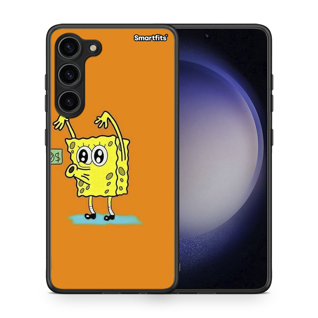 Θήκη Samsung Galaxy S23 Plus No Money 2 από τη Smartfits με σχέδιο στο πίσω μέρος και μαύρο περίβλημα | Samsung Galaxy S23 Plus No Money 2 Case with Colorful Back and Black Bezels